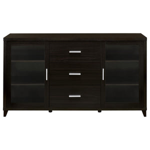 Nyler - 3 Drawer Rectangular TV Console - Cappuccino