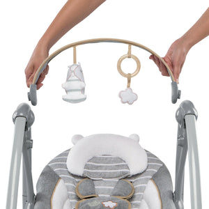 Ingenuity Boutique Collection Baby Swing N Go Portable Rocker Chair, Bella Teddy - TRAPSKI