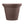 HC Companies 17 Inch Terrazzo Round House Planter Pot with Heavy Rim, Chocolate