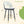 Upholstered Rotatable Bar Chair With Metal Legs For Dining Room
