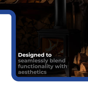 DuraVent 6 Inch Single Wall Interior Damper Section As Stove Top Adapter, Black