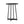 Ranlo - Round Accent Table With Geometric Legs - Black