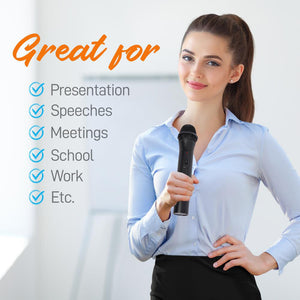 Pyle Fixed Frequency Wireless Handheld Karaoke Microphones with 2 Handheld Mics