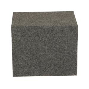 QPower 10" Heavy-Duty Single Sealed Vehicle Subwoofer Enclosure Woofer Box, Gray