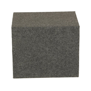 QPower 10" Heavy-Duty Single Sealed Vehicle Subwoofer Enclosure Woofer Box, Gray