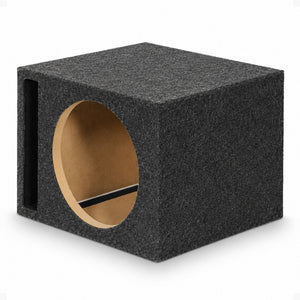 Q Power 10" Heavy-Duty Single Vented Vehicle Subwoofer Enclosure Woofer Box