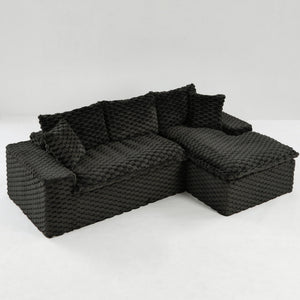 Modular Sofa, Convertible Twin Seat With Chaise Lounge