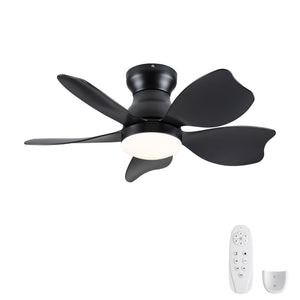 Low Profile Flush Mount Ceiling Fan With Light