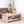 Modern Wood Coffee Table with Beaded Trim – 47