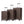 3 Piece ABS Spinner Wheel Luggage Set - Brown