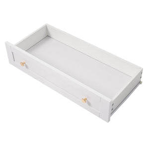 Freestanding Tall Bathroom Cabinet With Adjustable Shelves, Drawers, Soft Close Glass Doors