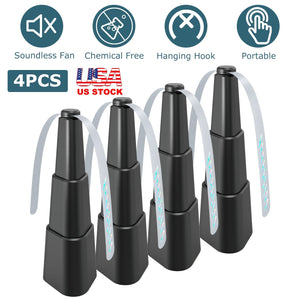 4Pcs Fly Repellent Fan Table Top Battery Powered Bug Deterrent Fan Hanging Food Fans for Party BBQ Picnic Camping