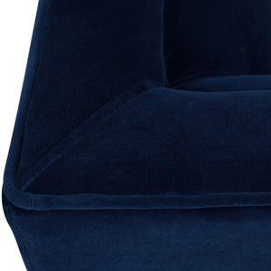 Jack - Modern Tuxedo Tufted Sofa - Navy Blue