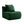 Armless Sofa With Pillow Teddy Fabric - Green