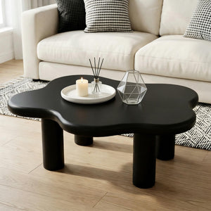 Cloud Shaped Coffee Table With 4 Round Legs
