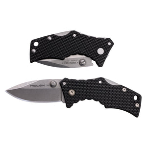 Cold Steel Recon 1 Tactical 2 Inch Micro Spear Point Folding Pocket Knife, Steel - TRAPSKI