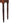 Artisan Furniture Solid Wood Chestnut Turned Leg Writing Desk, 1-Drawer