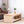 Modern Wood Coffee Table with Beaded Trim – 47