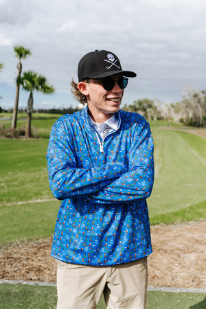 Game Over 8 Bit Quarter Zip