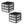 Life Story 3 Drawer Stackable Shelf Organizer Storage Drawers, Black (2 Pack)