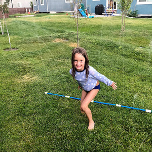 Funphix Medium Outdoors Sprinkles Set with Poles and Hose Fort Kit, Multicolor - TRAPSKI