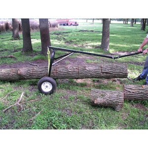 Timber Tuff Steel Log Carrier Dolly, 1000 Pound Capacity with ATV Compatibility