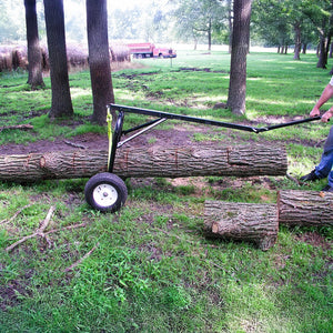 Timber Tuff Steel Log Carrier Dolly, 1000 Pound Capacity with ATV Compatibility - TRAPSKI