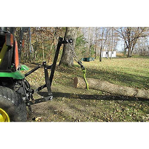 Timber Tuff TMW-81 3 Point Log Skidding Arm for Category 1 Lawn Tractors, Black