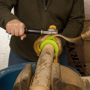 Timber Tuff 3 Piece 1, 1.5, and 2 Inch Tenon Cutter Set with Forstner Bit, Green