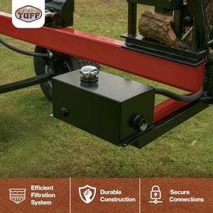 Field Tuff 5 Gallon 14 Gauge Steel Hydraulic Reservoir Tank, Black, FTF-05GOR