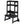 SDADI LT05G Mother's Helper Adjustable Height Kids Kitchen Step Stool, Black