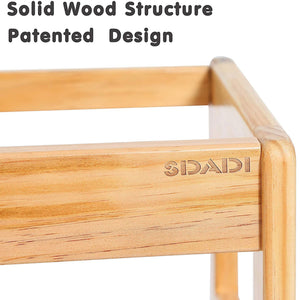SDADI LT05N Mother's Helper Adjustable Height Kids Kitchen Step Stool, Natural - TRAPSKI