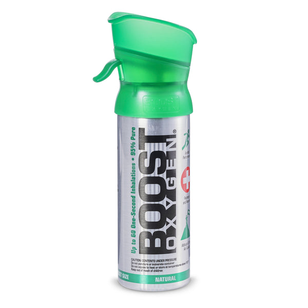 Boost Oxygen 3 Liter Pocket Sized Canned Oxygen Bottles w/Mouthpieces, 4 Flavors