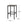 Outdoor Bar Stool With Slat Design And Metal Frame (Set of 2)