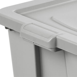 Sterilite Tuff1 30 Gallon Plastic Storage Tote Container Bin with Lid (8 Pack)