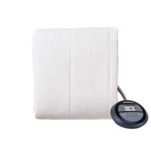 Sunbeam Vertical Quilt Heated Mattress Pad w/ Digital Display Controllers, Twin