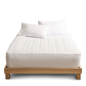 Sunbeam Vertical Quilt Heated Mattress Pad w/ Digital Display Controllers, Twin