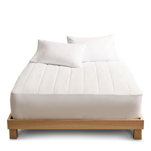 Sunbeam Vertical Quilt Heated Mattress Pad w/ Digital Display Controllers, Twin