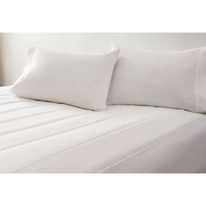Sunbeam Vertical Quilt Heated Mattress Pad w/ Digital Display Controllers, Twin