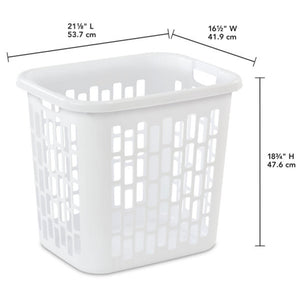 Sterilite Ultra Easy Carry Plastic Dirty Clothes Laundry Basket Hamper, (8 Pack)