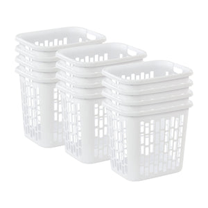 Sterilite Ultra Easy Carry Plastic Dirty Clothes Laundry Basket Hamper (12 Pack)