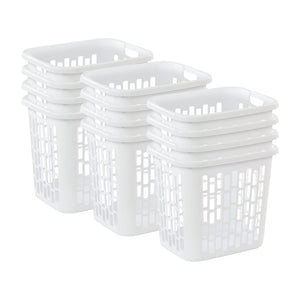 Sterilite Ultra Easy Carry Plastic Dirty Clothes Laundry Basket Hamper (12 Pack)