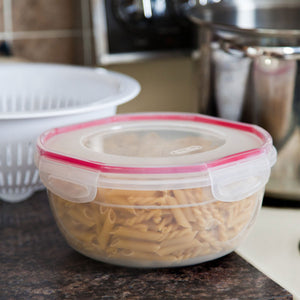Sterilite Ultra Seal 4.7 Qt Plastic Food Storage Bowl Container w/ Lid (12 Pack) - TRAPSKI