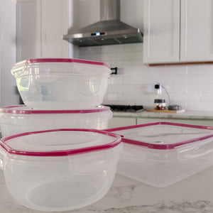 Sterilite Ultra Seal 4.7 Qt Plastic Food Storage Bowl Container w/ Lid (12 Pack) - TRAPSKI