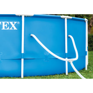 Intex 28253EH 18ft x 48in Metal Frame Above Ground Pool Set with Pump & Cover