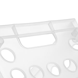 Sterilite Convenient Mini Square Small Storage Organizing Crate, Clear (12 Pack)