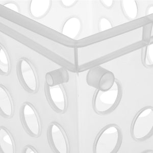 Sterilite Convenient Mini Square Small Storage Organizing Crate, Clear (12 Pack)
