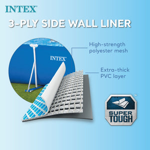 Intex 8.5' x 5.3' x 26" Frame Above Ground Swimming Pool & 1000 GPH Pool  Pump