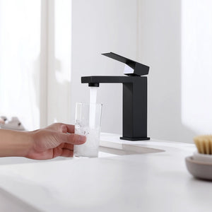 Single Handle Bathroom Faucet, Matte