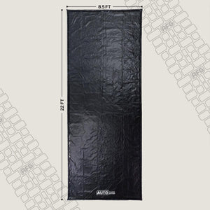 AutoFloorGuard AFG8622 8.5’x22’ Extra Large Heavy Duty Garage Floor Mat for Under Truck for Rain, Ice, and Mud w/ Stay-Put Corner and Telescoping Squeegee - TRAPSKI